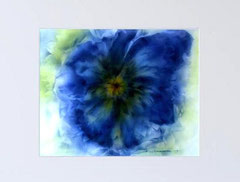 Nr.97/04  Airbrush auf Fin Art Papier 80x60 cm inkl. Karton -Passepartout, Glas, Metallrahmen Blau inkl. Rückwand  € 420.-   