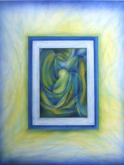 Nr.2/09  Airbrush auf  Fin Art Papier   60x50cm inkl. Karton - Passepartout  € 380,-  