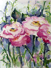 Rosen 1, Aquarell, 24x32, 2012