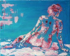 Rückenansicht, Acryl, 50x40, 2010