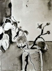Vergänglichkeit, Tinte, 24x32, 2011