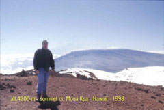 sur le Mona Kéa à 4200 m au dessus de la mer Hawaii