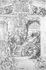 Tobias Stimmer(1562?), Skiluroslegende, Scheibenrissentwurf, Berlin, st.K'bibliothek Inv.881815