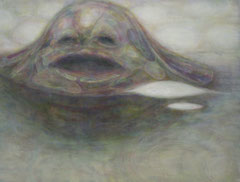 「Wet monster」　2007　1120×1455mm　キャンバスに油彩