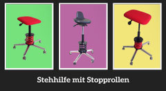 Stehhilfe mit Stepprollen