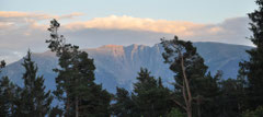 Dernier rayon de soleil sur le massif du Puigmal.