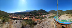 Vue panoramique à partir du point de vue du château à Ria