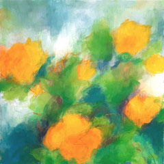 Sommer in Woserin 3 60x60 Acryl auf Leinwand