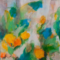 Sommer in Woserin 1 60x60 Acryl auf Leinwand