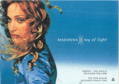 Madonna - Ray Of Light Rare Warner Windowsticker! 30X21