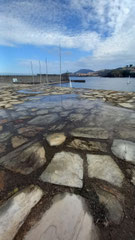 Reflet dans le port de Collioure.