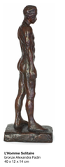"L'Homme Solitaire" Sculpture en bronze