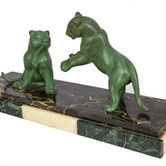 Art Déco Sculpture, "Gambling Panther", France 1920-1930