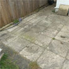 Before jet washing 