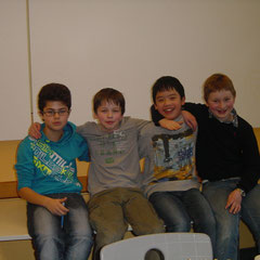 v.l.n.r Gökay Kaymak, Leon Klose, Viet Hoang Nguyen und Konrad Gerlach
