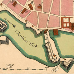 Seutter 1750: Plan von Lübeck - nach der Restaurierung