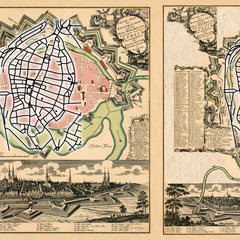 Seutter 1750: georeferenzierter Umriss und Montage