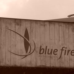 Blue Fire im Retro-Stil
