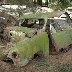 Am Sa. 31.07.2010 hab ich mich auf die Suche nach dem legendären Autofriedhof gemacht, der bei den "Ludolfs" gezeigt wurde.