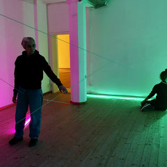 "Changing Perspectives" Art Performance; Performerinnen: Claudia Parra Weitzmann/Daniela Graça Schankula, Licht + Fotos: Celia Mendoza©2025 