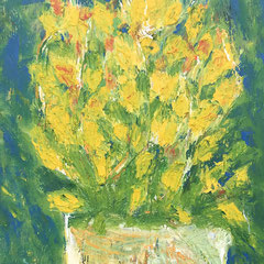 "gelbe Blumen"    50 x 100  (325)    (2).  