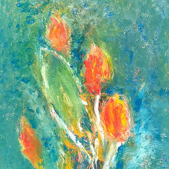 "nice flower"    60 x 80     (311)   (3). 500 €