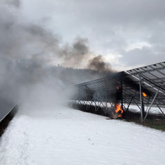 Brand Solarpark Granswang