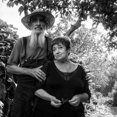 Alexandr und und die Kunstkritikerin Larissa Finkelstein 