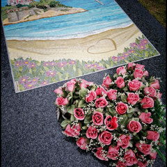 cimetière Dinard, plage ,mosaique éternelle, Mosaique contemporaine,Bretagne