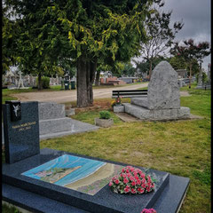 cimetiere Dinard, Bretagne, Mosaique contemporaine 