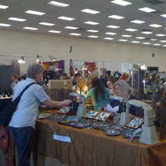 Show floor at the Denver Merchandise Mart for the Rocky Mountain Bead Society annual sale