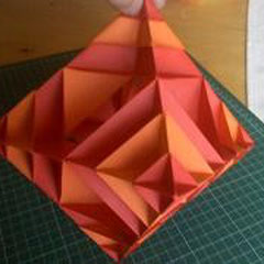 Scaled Octahedron/Faltarbeit:Origami-Micha