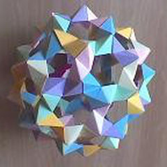 Phizz Unit(Buckyball)/Autor:Thomas Hull/Faltarbeit:Origami-Micha