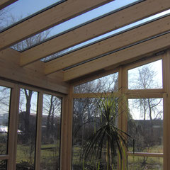 Wintergarten aus Holz-Aluminium (Privathaus in der Eifel)