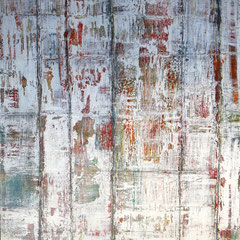"Zeitblüten II", 160 x 120 cm, Acryl/Mischtechnik auf LW