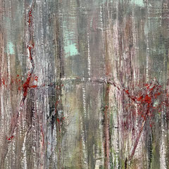 "SHOTO", 100 x 80 cm, Mixed Media auf LW