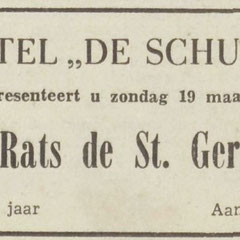 Les Rats de St. Germain - Hotel De Schuur, Breda (De Stem maart 1961)