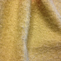 Mohair - beige,matt, kraus gelockt 