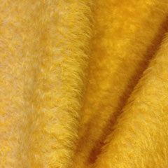 Mohair - gelb, matt, kraus
