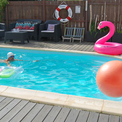 heated pool from april to september