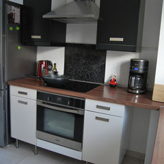 kitchen with fridge