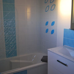upstairs bathroom with bath
