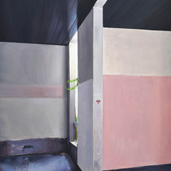 Entre les murs, huile sur toile,  114 x 146 cm, 2018, collection privée