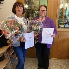 Gratulation den beiden Geehrten - Alexandra Schicktanz und Marga Gaul