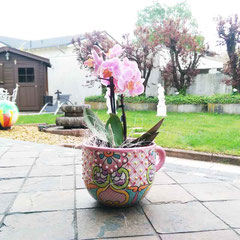 Blumentopf Tasse Pastell