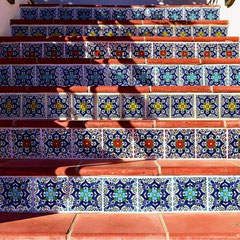 Mexikanische Fliesen Treppe