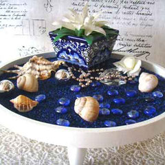 Keramik in Blau
