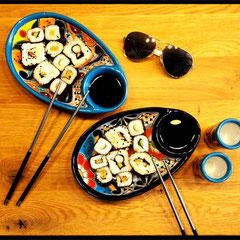 Bunte Schalen für Snacks, Tapas, Sushi und mehr 
