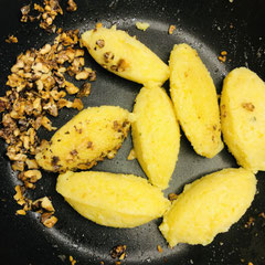 Polenta Walnussbutter