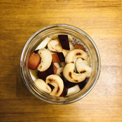 Chiapudding vegan. Joshimaria. Himbeere Cashew Pflaume